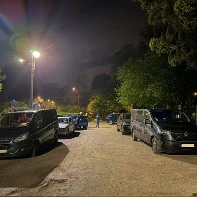 Voske op een parking...